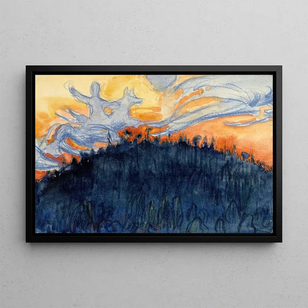 Impivaara de loin - Akseli Gallen-Kallela — framed artwork on a wall