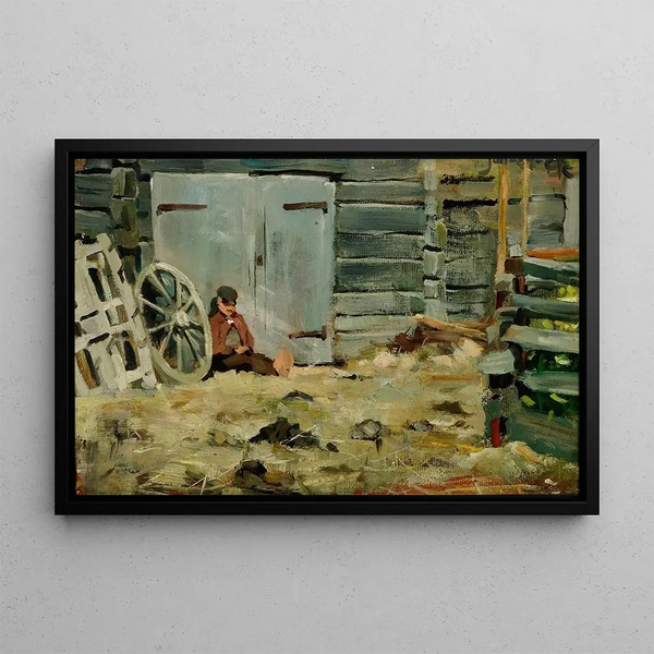 Au soleil - Akseli Gallen-Kallela — framed artwork on a wall
