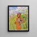 Kikuyu dans les roseaux de papyrus - Akseli Gallen-Kallela — framed artwork on a wall