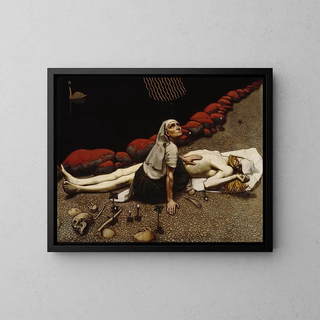 La mère de Lemminkäinen - Akseli Gallen-Kallela — framed artwork on a wall