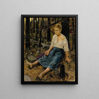 Perdu - Akseli Gallen-Kallela — framed artwork on a wall