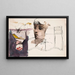 Face of a Young Woman - Akseli Gallen-Kallela — framed artwork on a wall