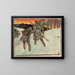 A bird on a branch - Akseli Gallen-Kallela — framed artwork on a wall