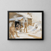 Outside the sauna - Akseli Gallen-Kallela — framed artwork on a wall