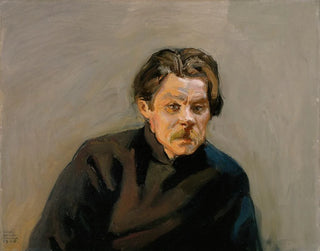 Portrait Painting of Maxime Gorki - Akseli Gallen-Kallela — artwork view