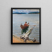 Rameur sur le lac - Akseli Gallen-Kallela — framed artwork on a wall