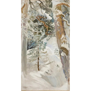 Snowy Landscape Painting - Akseli Gallen-Kallela — artwork view