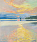 Sunset over Lake Ruovesi - Akseli Gallen-Kallela — artwork view