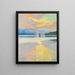 Sunset over Lake Ruovesi - Akseli Gallen-Kallela — framed artwork on a wall