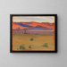 Sunset on the Savanna - Akseli Gallen-Kallela — framed artwork on a wall