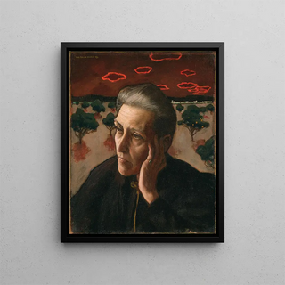 La Mère des artistes - Akseli Gallen-Kallela — framed artwork on a wall