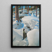 The Lynx's Lair - Akseli Gallen-Kallela — framed artwork on a wall