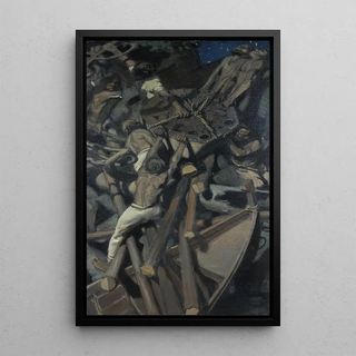 L'enlèvement de Sampo - Akseli Gallen-Kallela — framed artwork on a wall