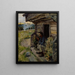 Quiet Evening - Akseli Gallen-Kallela — framed artwork on a wall