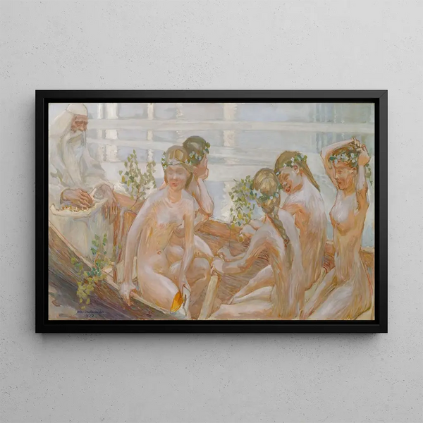 The Voyage of Vinminen - Akseli Gallen-Kallela — framed artwork on a wall