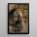 Woman cooking corégone - Akseli Gallen-Kallela — framed artwork on a wall