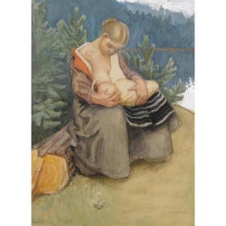 Mother and Child - Akseli Gallen-Kallela — artwork view
