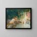 Jeunes baigneurs dans une fontaine - Albert-Auguste Fourié — framed artwork on a wall