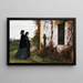 At the Cemetery - Albert Anker — framed artwork on a wall