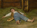 Boy sleeping in the hay - Albert Anker — artwork view
