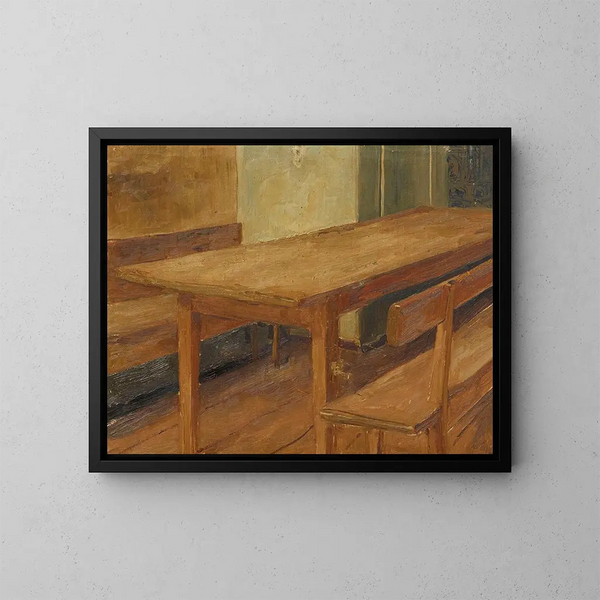 Study of space for the nursery - Albert Anker — framed artwork on a wall