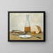 Still life with herring - Albert Anker — framed artwork on a wall