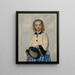 The Artist's Daughter Louise - Albert Anker — framed artwork on a wall