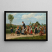 La Promenade scolaire - Albert Anker — framed artwork on a wall