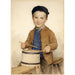 Boy drumming - Albert Anker — artwork view