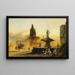 Piazza Barberini in Rome - Albert Arnz — framed artwork on a wall