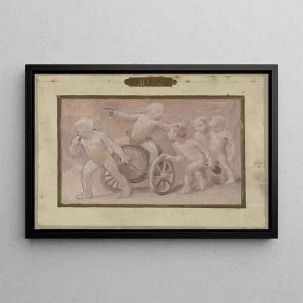 Beverages - Albert Aublet — framed artwork on a wall