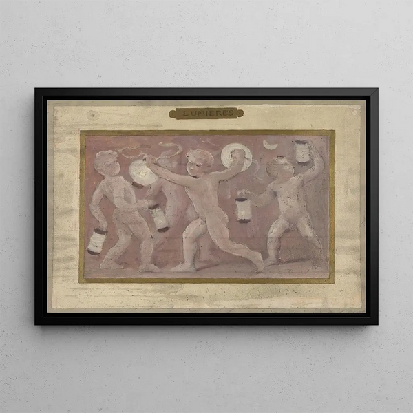 Lights - Albert Aublet — framed artwork on a wall