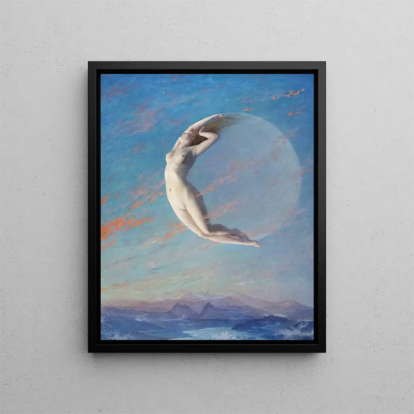 Séléné - Albert Aublet — framed artwork on a wall