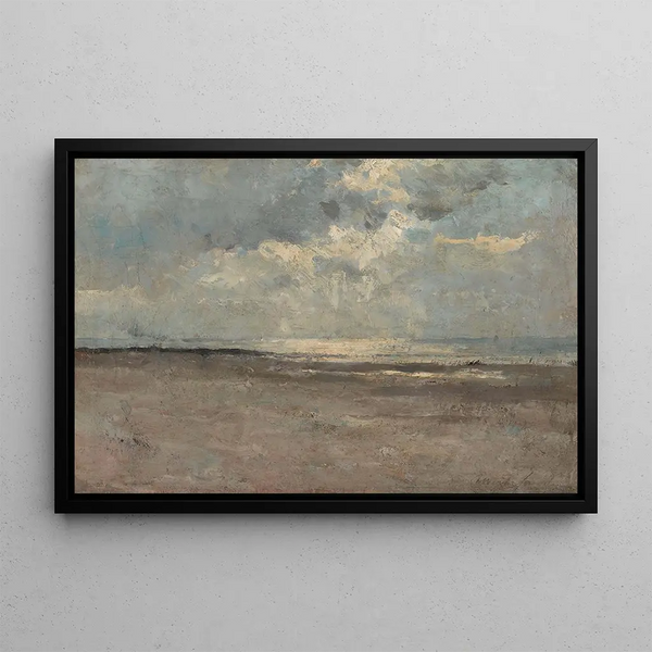 Reflections on the Sea - Albert Baertsoen — framed artwork on a wall