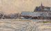 Snow in the Afternoon, Snowy Village - Albert Baertsoen — artwork view