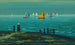 a sailing regatta on Lake Balaton - Albert Baky — artwork view