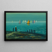 a sailing regatta on Lake Balaton - Albert Baky — framed artwork on a wall