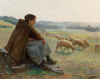 The shepherdess - Albert Baure — artwork view