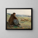 The shepherdess - Albert Baure — framed artwork on a wall