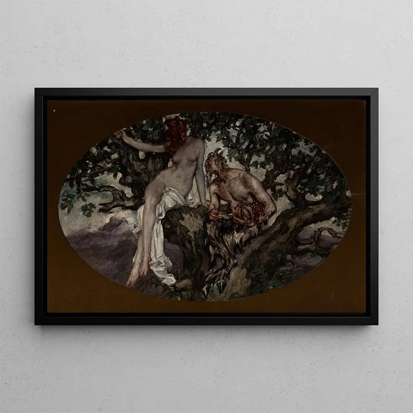 Flirt - Albert Beck Wenzell — framed artwork on a wall