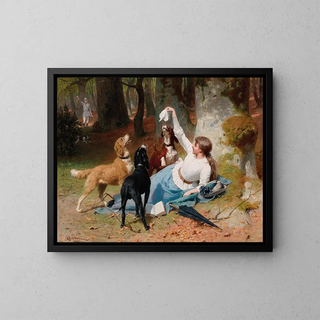 Trouvé - Albert Becker — framed artwork on a wall