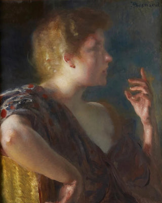 A portrait of a young woman - Albert Besnard — artwork view