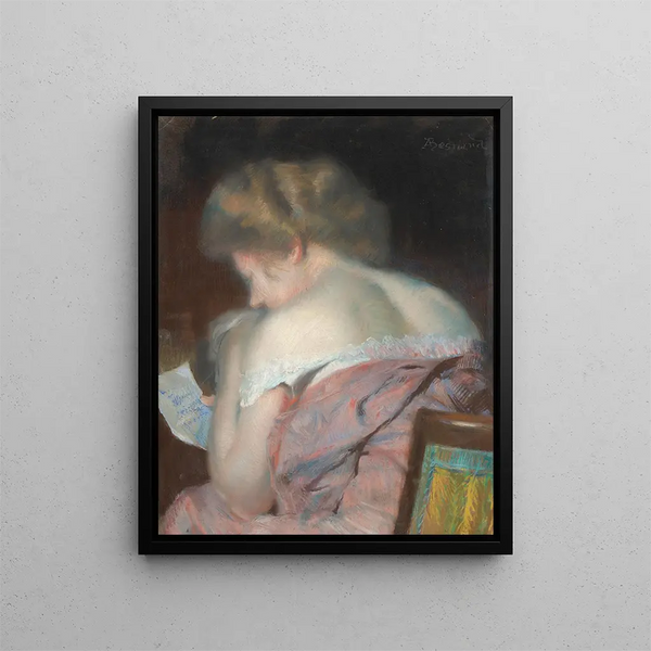 The Letter - Albert Besnard — framed artwork on a wall