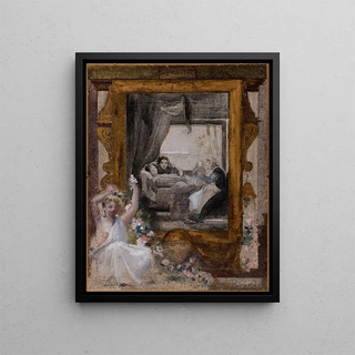 Le Printemps - Albert Besnard — framed artwork on a wall