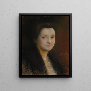 The Silence - Albert Besnard — framed artwork on a wall