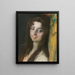 Portrait of a Lady - Albert Besnard — framed artwork on a wall