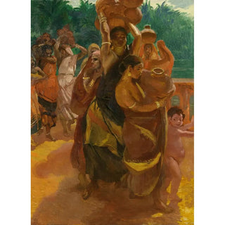On the bridge of Trichinopoly India - Albert Besnard — artwork view