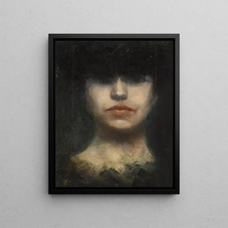 La Tentatrice - Albert Besnard — framed artwork on a wall