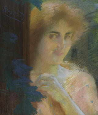 Head of Woman - Albert Besnard — artwork view