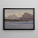 Coastal Chain of Alaska - Albert Bierstadt — framed artwork on a wall